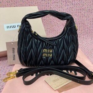 Miu Miu Arcadie Matelassé Nappa Leather Bag